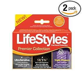 LifeStyles 3212 Lifestyles Premier Collection, 12-count (pack of 2)