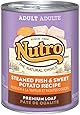 The Nutro Company Adult Dog Food with Fish and Sweet Potato Formula, 12.5-Ounce, Pack of 12