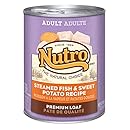 The Nutro Company Adult Dog Food with Fish and Sweet Potato Formula, 12.5-Ounce, Pack of 12