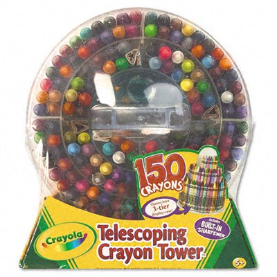 Childrens Toyshop  Office Products : Crayola 150-Count Telescoping Crayon Tower