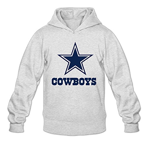 AK79 Men's Sweatshirt Dallas Star Logo Cowboys Ash