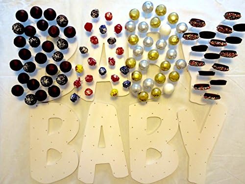 "B-A-B-Y" Dessert &amp; Cake Pop Stand Holds 94