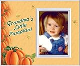 Grandma's Little Pumpkin - Halloween Picture Frame Gift