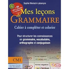 Mes le�ons de grammaire CM1 : Manuel � compl�ter et � colorier pour structurer les connaissances en grammaire, vocabulaire, orthographe, conjugaison (1C�d�rom)
