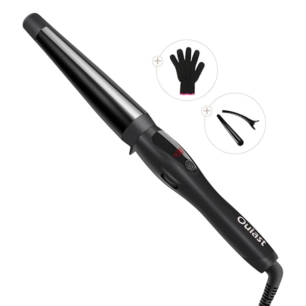 Ouiast Curling Wand 1 1 5 Inch Professional Ceramic Hair Wand