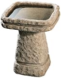 Garden Stone Square Basin Birdbath