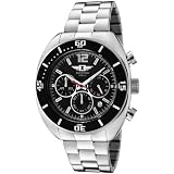 I By Invicta Men's 90232-001 Chronograph Black Dial Stainless Steel Watch