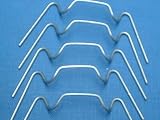 Galvanised Wire Glazing Clips x 100 for Greenhouses