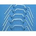 Galvanised Wire Glazing Clips x 100 for Greenhouses
