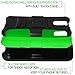 Kyocera Hydro Icon Case, CASEFORMERS Duo Armor GREEN for Kyocera Hydro Icon Combo Case with Stand and Holster