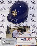 Robin Yount Hand Signed Milwaukee Brewers Mini Helmet