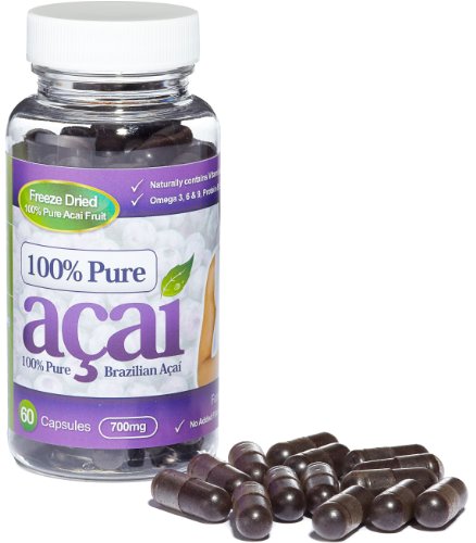 Acai Berry 100% Pure 700mg - No Fillers/Bulking Agents Guaranteed - REVIEWED BY THE SUNDAY EXPRESS
