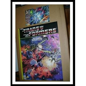 G1 Transformers Super-Size Coloring Activity Book - MINT CONDITION (Ultra Rare Book, Marvel 1984)
