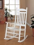 Classic White Wash Finish Wood Rocking Chair Rocker