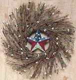 Americana Star Sunburst Wreath