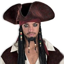 Captain JacK Sparrow Adult Deluxe Pirate Hat