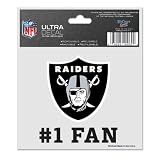 Oakland Raiders 3"x4" Ultra Decal Window Cling