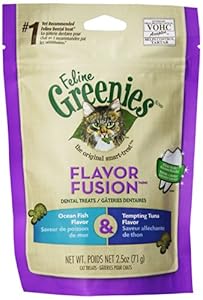 GREENIES Feline Dental Treat for Cats, Ocean Fish and Tuna Flavor, 2.5-Ounce GREENIES Feline Dental Treat for Cats, Ocean Fish and Tuna Flavor, 2.5-Ounce