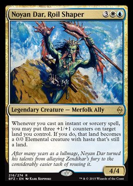 Magic The Gathering - Noyan DAR, Roil Shaper (216/274) - Battle for Zendikar