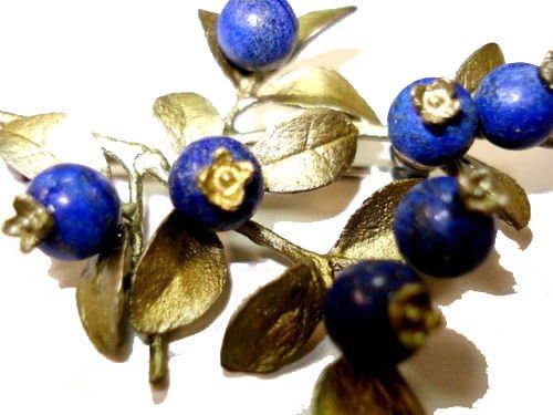 BLUEBERRY C LUSTER PIN/BROOCH BY MICHAEL MICHAUD FOR SILVER SEASONS
