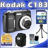 Kodak Easyshare C183 14 MP Digital Camera w/ 3x Optical Zoom, 3" LCD (Black ....