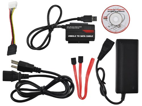 Anker Superspeed USB3.0 SATA/IDE Converter adapter for 2.5 / 3.5 Inch Hard Drive / Optical Drive with External AC Power Adapter Anker Superspeed USB3.0 SATA/IDE Converter adapter for 2.5 / 3.5 Inch Hard Drive / Optical Drive with External AC Power Adapter