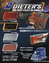 Volvo Truck Interior Dash Trim Kit Copper Metallic 85111241