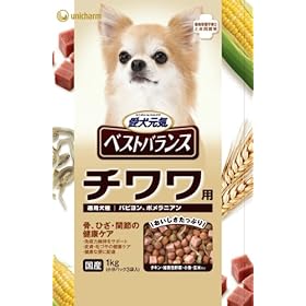 【クリックで詳細表示】愛犬元気 ベストバランス チワワ用 1kg