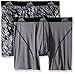 adidas Men's Sport Performance Climalite Boxer Brief Underwear (2 Pack), Black Draven/Grey/Black, Small/Waist Size 28-30