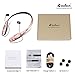 Bluetooth Headphones, DolTech 970 Wireless Stereo Sweatproof Retractable Earbuds Wire Sport Neckband Headphones Built-in Mic with Noise Cancellation Headset for iPhone Android Devices(Gold)