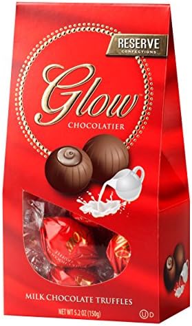 Glow Premium Milk Chocolate Truffles Gift Box 5.2-ounce Box (1 Pack)