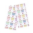 Mad About Cooking Cupcakes Printed Tea Towels, Pack of 2