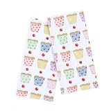 Mad About Cooking Cupcakes Printed Tea Towels, Pack of 2