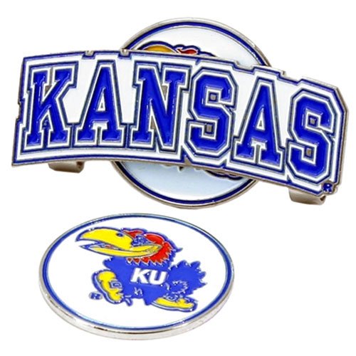 Kansas Jayhawks Ncaa Hat Clip W/ Golf Ball Marker