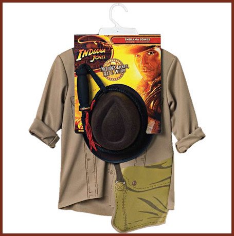 Childrens Toyshop  Toys : Indiana Jones Fancy Dress Costume for Boys - One Size