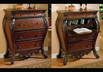 Hot Sale Secretary Bombe Chest with Drop Lid Storage Cabinet