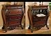 Secretary Bombe Chest with Drop Lid Storage Cabinet