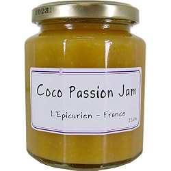 Coco Passion - Coconut and Passion Fruit Jam - L'Epicurien 11.6 oz