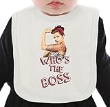 Who's The Boss ネクタイを有する有機ビブ Medium