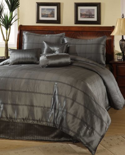 Best Price Central Park Expressions Slate King 7-Piece Comforter Set