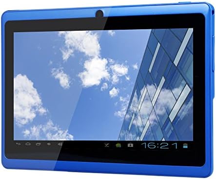 Accmart 7 inch Capacitive Multi-touch Screen, Allwinner A23 Dual Core Cortex A7 1.5GHz, Kitkat Android 4.4.2, 512MB Ram, 4G Storage, Dual Camera WIFI Tablet PC Pad Blue