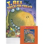 T-Rex Trick-or-Treats (Book and Audio CD) (Paperback) book cover