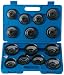 Draper 40105 15-Piece Oil Filter Cup Socket Set (Japan)