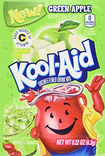 KOOL-AID GREEN APPLE Unsweetened Drink Mix (12 Packets)