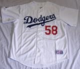 Chad Billingsley Autographed Los Angeles Dodgers White Jersey, All Star, Los Angeles Dodgers Star Pitcher