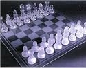 Medium glass chess set 25x25 cm
