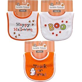 Halloween Embroidered Bib