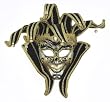 Deluxe Black and Gold Jester Mask