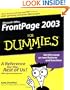 Front Page 2003 For Dummies