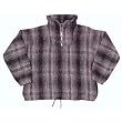Earth Ragz Recycled Fibers - Plaid Zip Neck Jacket Light Grey